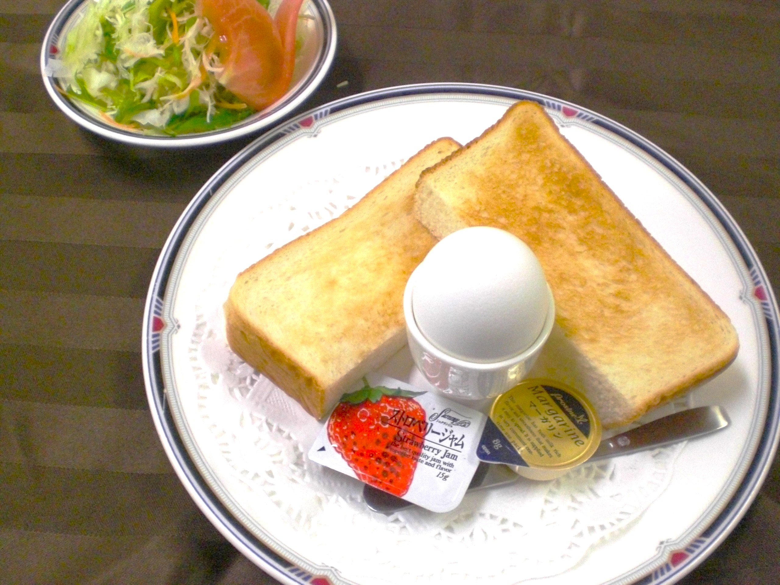 ゆでたまご・トースト